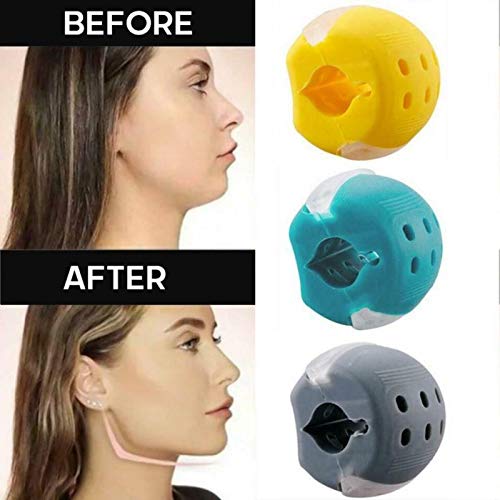 3050Lbs Food Grade Silicone Jawline Fitness Ball Face Jaw Trainer