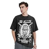 Gg Music Allin T Shirt Men's Vintage Oversized T-Shirts Summer Fashion Shirt Sports Tees Top Black Small