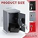 Zonon 3 Pcs Mini Safe Piggy Bank for Kids, Metal Locker Toy Safe Box for Boys Girls Money Cash Coin, Steel Money Saving Box with Lock 2 Keys Coin Tray 7. 1