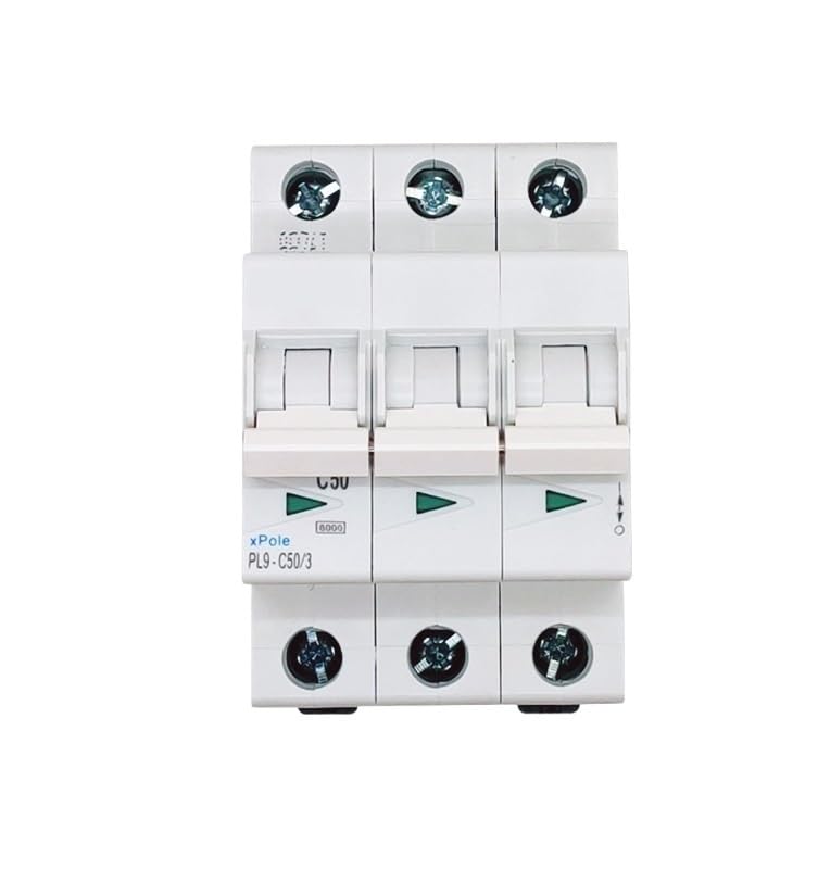 Disyuntor magnetotérmico PL9-C50/3 6kA para cuadro eléctrico trifásico de 50A