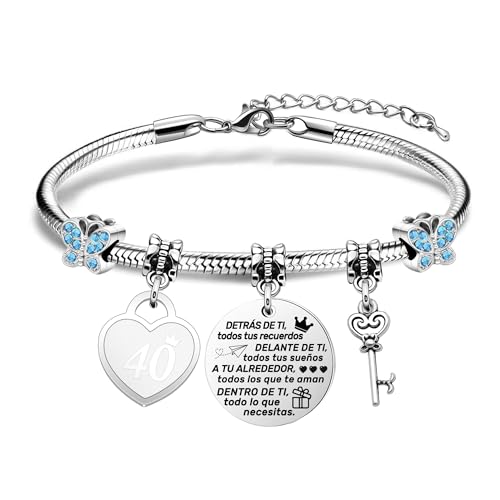 Angelra Regalos de Cumpleaños Pulseras para Mujeres Niñas Cumpleaños Pulseras 7th,8th,9th,10th-21st 25-70th Aniversario Regalos Aniversario Pulsera para Mamá Abuela Tía Hermana Amiga Hija Nieta (40) Angelra Regalos de Cumpleaños Pulseras para Mujeres Niñas Cumpleaños Pulseras 7th,8th,9th,10th-21st 25-70th Aniversario Regalos Aniversario Pulsera para Mamá Abuela Tía Hermana Amiga Hija Nieta (40)