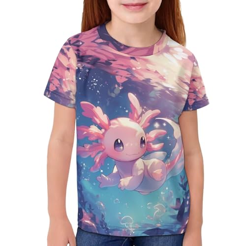 Image of Kids Graphic T-Shirt Boys Girls Novelty Tees Top Short Sleeve Shirts Summer Blouses 3-16