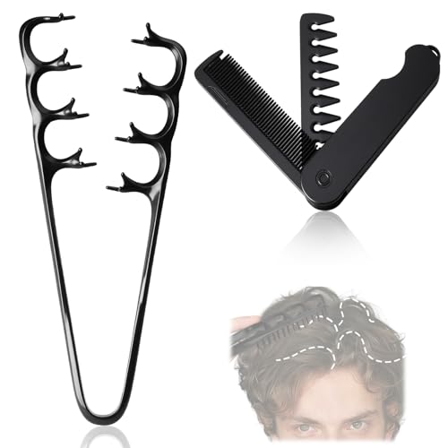 2 Peines Texturizadores Plegables, Negro miniatura 1