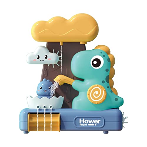 Dinosaur Bath toys, Bath Tub toys, Bathtub Water toys With Suction Cups, Interactive Multicolored In
