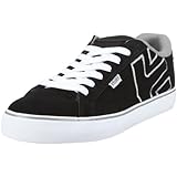 Etnies Men's Fader Vulc, Black/White/Grey, 8.5 M US