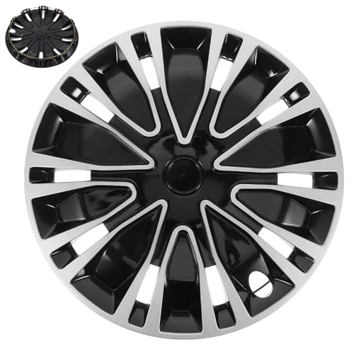 Enjoliveurs de roue universels en fer noir et argenté pour voiture et SUV