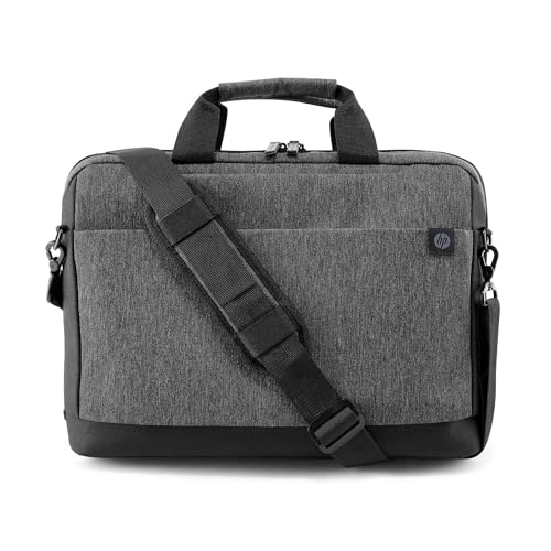 HP Renew Travel, Borsa per Notebook fino a 15.6", Creata con Materiale Riciclato, Tasche Interne e Esterne, Vani Imbottiti, Resistente all'Acqua, Tracolla Removibile, Grigia - 2