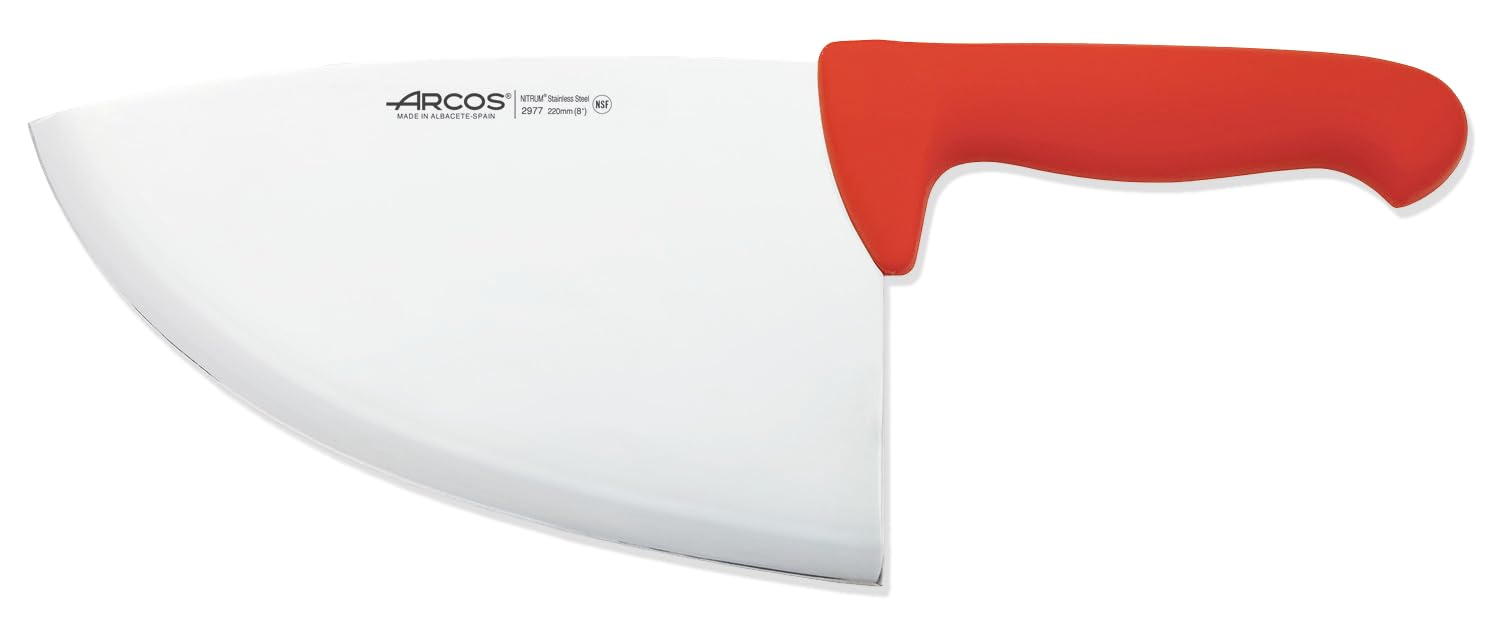 Arcos Couteau Chuletero Professionnel - Lame Acier Inoxydable Nitrum 22 cm, Manche Polypropylène, Idéal pour Découper et Fileter Viande - Série 2900