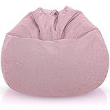 Aiire Sofa Puff Salon Moderno - [100x75] Sillon Puf Gigante XXL con Relleno Incluido para Habitacion Juvenil o Adolescente - Bean Bag Chair Gamer - Puffs Infantiles de Diseño Rosa