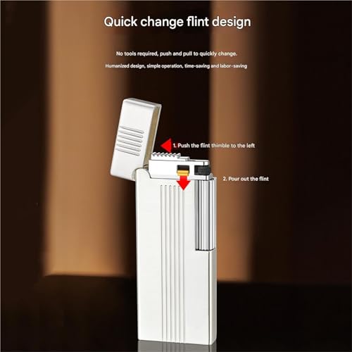 Encendedor de Gas Recargable con Llama Suave y Diseño Compacto 4