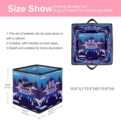 Cube de rangement pliable en tissu pour livre et placard de maison - 3