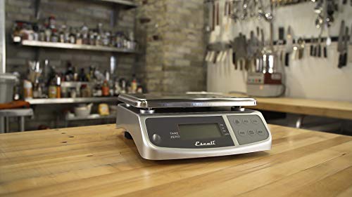 San Jamar Escali Promzr M-Series Digital Scale with Display Hold for Kitchens and Restaurants, Metal, 33 Pound, Silver by San Jamar - Image 3