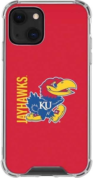 Skinit Clear Phone Case Compatible with iPhone 13 - Officially Licensed University of Kansas Jayhawks KU Design