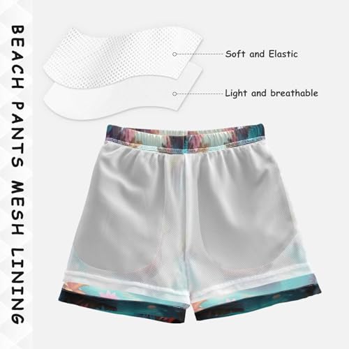 Swimming Shorts for Boys, Big Boys Swim Trunks 2t, Whimsical Cute Blue Elephant4