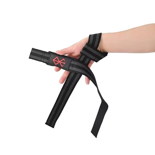 CROWN Anime Weight Lifting Wrist Wraps – Long Gym Straps for Weightlifting, Grips for Men & Women, Workout Gloves & Wrist Support (D4)