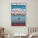Retro Vintage Style Travel Poster Or Canvas Picture - Port Elizabeth South Africa Wall Art World Tra Print Canvas Poster Bedroom Decor Sports Landscape Office Room Decor Gift 12x18inch(30x45cm)
