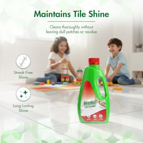 Image of Amazon Brand - Presto! Tile Cleaner | 1 Litre | Pack of 1 | Removes Grease, Dirt & Tough Stains