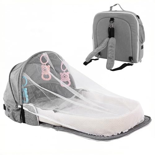 Couffin de lit pour bébé voyage pliable portable avec filet et arche de jeux