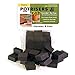 Potrisers PR-16 Standard Size-16 Pack Plant-Container-Accessories, 16-Pack, Black