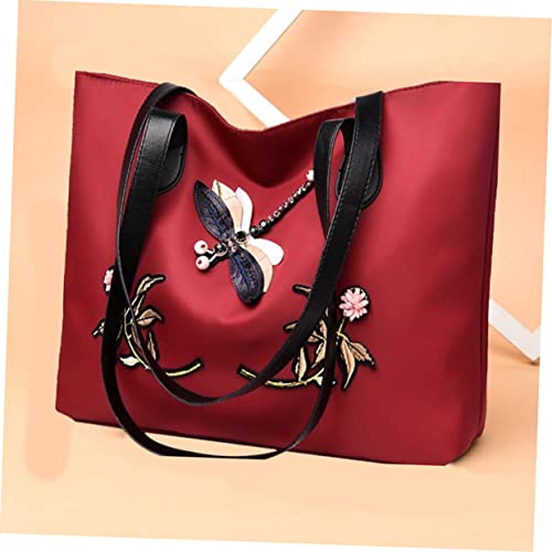 SOIMISS 1 Peça Bolsa De Ombro De Tecido Oxford Bolsa Feminina Com Alça De Mão Bolsa De Ombro Bolsa D