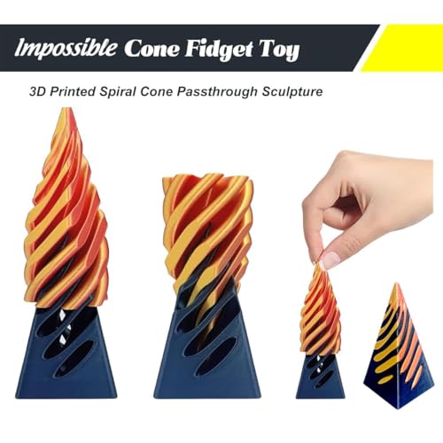 Image of 3D Printed Fidget Toys, 3PCS Mind Relaxing Gadgets, Anxiety Relief Toys for Kids and Adults, Satisfying Gadgets for Office Desk Decor
