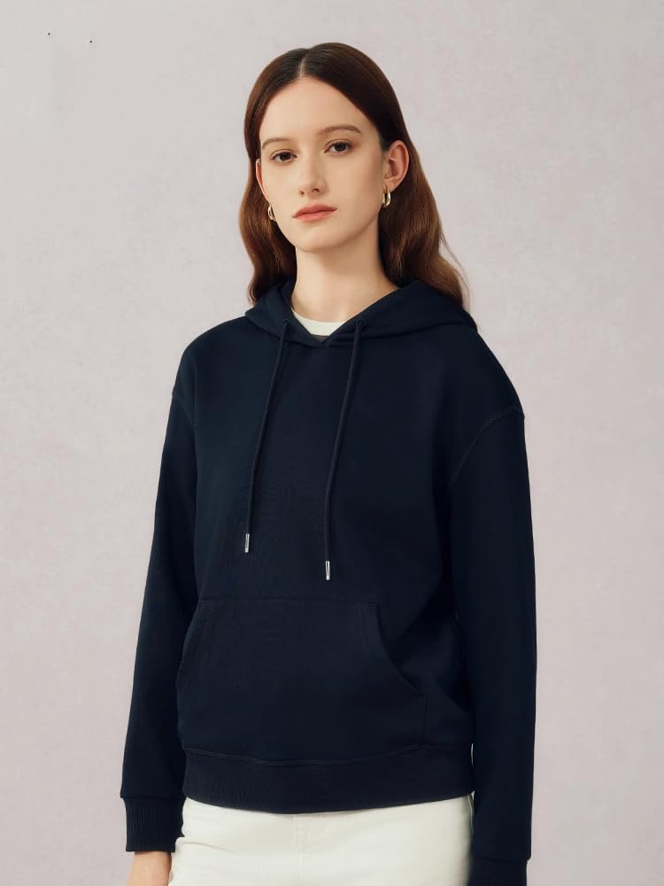 Sudadera Casual de Algodón para Mujer, con Capucha y Estampado