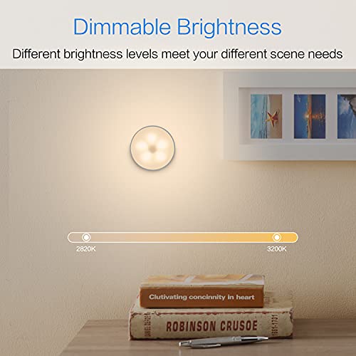 Touch Night Light, Dimmable Tap Light, Battery Powered Push Light With Touch Sensor, Stick-On Night Lights For Closets, Cabinets, Kitchen, Stairs(2 Pack) #TOP2