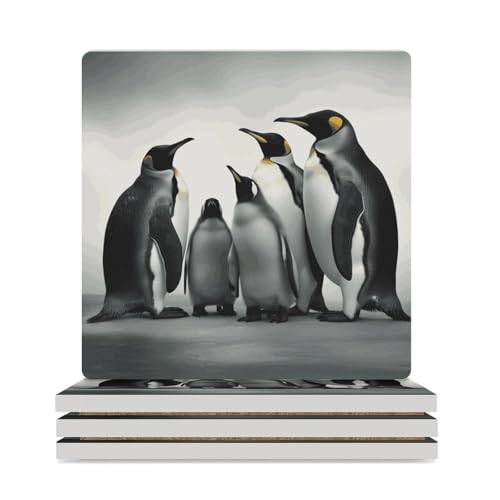 Dessous de verre pingouins cadeau de crémaillère idéal pour table basse - 2
