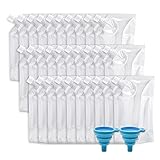 Flasks Liquor Cruise Pouch, Reusable Concealable Sneak Alcohol Travel Drinking Flask Kit Plastic Flasks bags For Cruise Travel (30 x 8 oz + 2 Funnel)