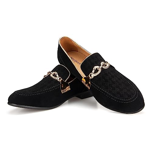 Meijiana Men's Fashion Classic Faux Leather Loafers and Weeding Dress Shoes for Men