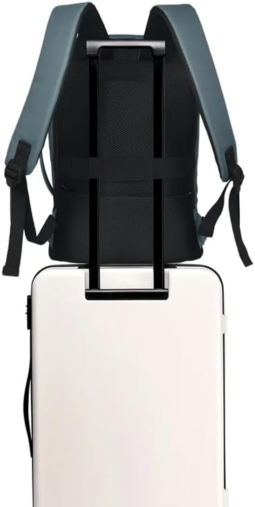 Bellanca WestJet and Air Canada Personal Item Under Seat Backpack 16x6x13 13x6x17 bag Flair Airlines (Blue, 16x12x4/6In) - Image 7