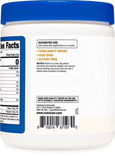 Nutricost Malic Acid Powder 1Lb - Gluten Free, Non-Gmo (454 Grams) #TOP3