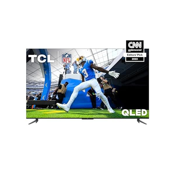 TCL 55-Inch Q6 QLED 4K Smart TV with Google (55Q650G, 2023 Model) Dolby Vision, Atmos, HDR Pro+, Game Accelerator Enhanced Gaming, Voice Remote, Works Alexa, Streaming UHD Television