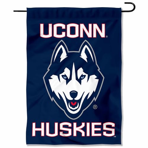 College Flags & Banners Co. UCONN Double Sided Garden Flag and Yard Banner