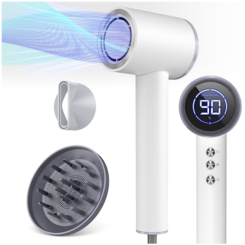 Asciugacapelli agli ioni con diffusore magnetico, asciugacapelli con motore brushless da 110,000 giri/min, asciugatura rapida, asciugacapelli da viaggio, asciugacapelli per capelli, 200 milioni di Asciugacapelli agli ioni con diffusore magnetico, asciugacapelli con motore brushless da 110,000 giri/min, asciugatura rapida, asciugacapelli da viaggio, asciugacapelli per capelli, 200 milioni di