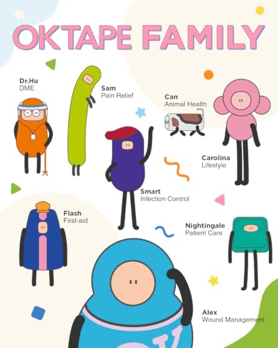 Image of OK TAPE Blister Prevention Tape, 40 Pcs, Back-to-School Edition