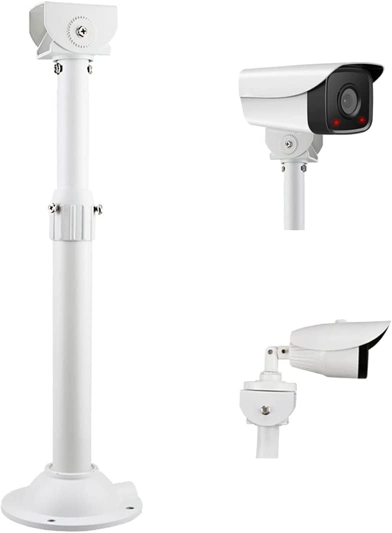 Metal CCTV Security Bullet & Dome 90 Degree Ceiling Mounting Bracket Indoor Outdoor Extendable from 24 Inch to 48 Inch, for Projector and CCTV 1MP to 12MP Compatible