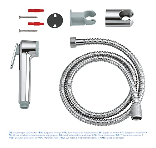 Grohe Tempesta-F Reinigungsbrause mit Wandhalter, 1 Strahlart, 26354000, Chrom
