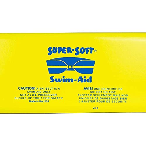 Trc Recreation Super Soft Swim Aid 1 Person Water Ski Buoyancy Belt Waist Float, Yellow, Medium (26-42") #TOP5
