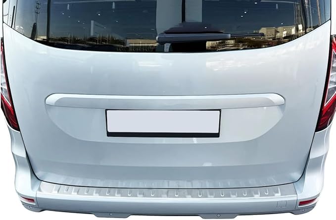 Paraurti Posteriore per Mercedes Citan Classe T W420 | Nissan Townstar | Renault Kangoo III - Dal 2021+ Acciaio Inox Opaco Protezione per Bordo Bagagliaio Carico