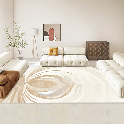 Finoren Light Luxury Vintage Area Rugs For Living Room,Bedroom,Hallway,Dining Room,Non-Shedding,Non Slip Backing,Floor Decoration Carpets,Beige-Brown,5'X7' #TOP6