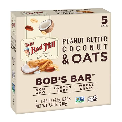 Image of Bob's Red Mill Peanut Butter Coconut & Oats Snack Bar, 5 bars