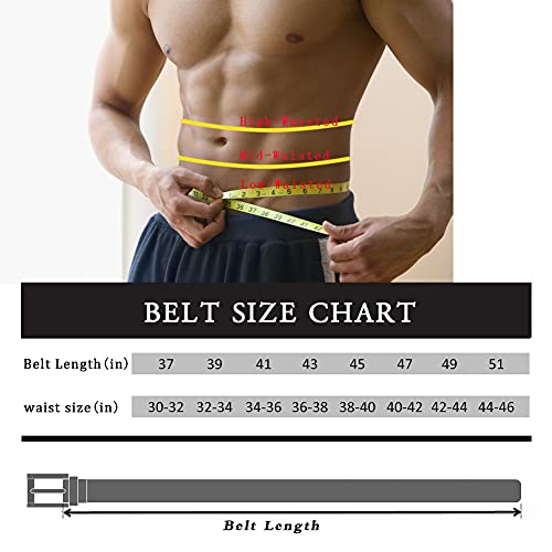 Maikun Reversible Mens Belt Black And Brown, Mens Dress Casual Belt, Thick Leather Belt #TOP5