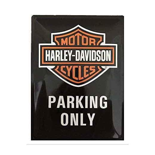 Nostalgic-Art Harley-Davidson - Señal de Aparcamiento Lata Solamente, 15 x 20 cm