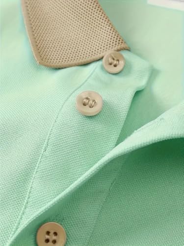 Image of TAGAS Mens Polo T-Shirt || Men's Color Block Polo Tshirt | Short Sleeve Casual Pullover with Collar |Casual Wear for Men | Mens Regular FIT T-Shirts
