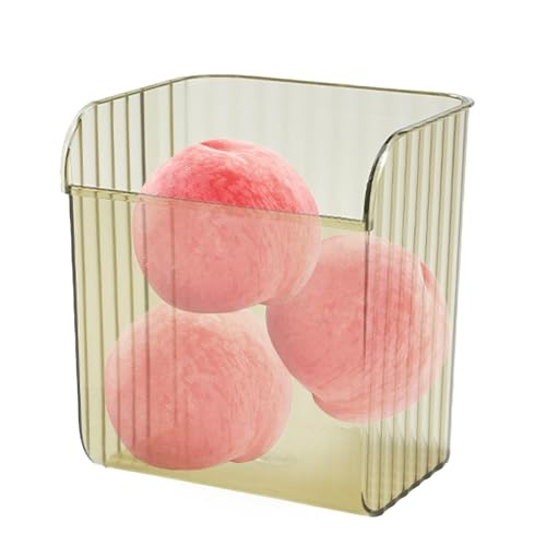 Bins de organizador de despensa transparente, contenedores de almacenamiento del congelador,Organizador de refrigerador transparente visible | Servir platos, bandejas y platos, recipiente de alimentos