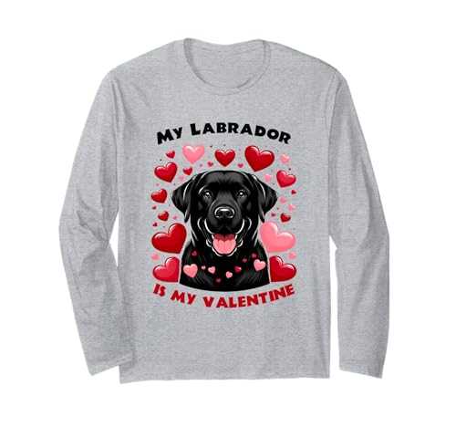 Black Labrador Love: Il mio laboratorio è il mio compagno di San Valentino Maglia a Manica