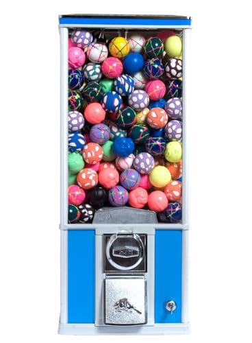 Vending Machine - Beaver Capsule Vending Machine - 26” Tall Prize Machine for 2” Inch Capsules with Beaver Coin Mechanism - Blue