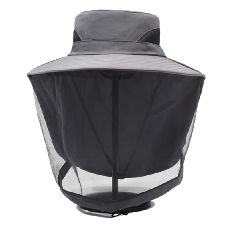 Cappello da Sole Esterno a Larga Tesa di Protezione UV Cappello da Pesca con Foro di Coda di Cavallo per lembo del Collo per Gli Uomini Protezione dal Sole UV Pesca/Giardinaggio/Nautica all'aperto