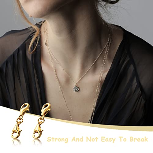 Fermoirs mousquetons double griffe dorés pour rallonger vos colliers et réparer vos bijoux - 7
